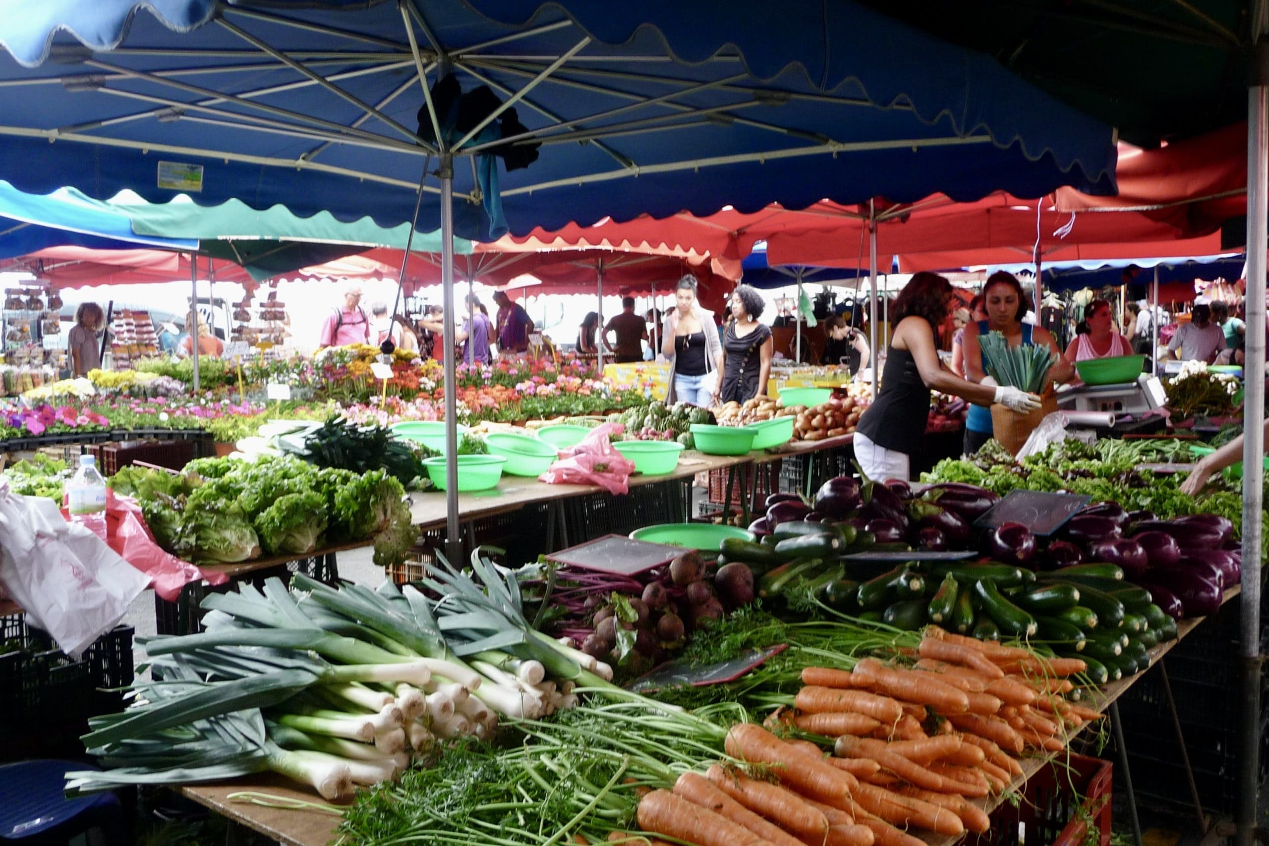 Marché forain de Bras-Panon